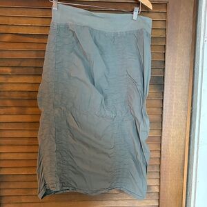 XCVI Women's Gray rouched Pencil Skirt stretch waistband